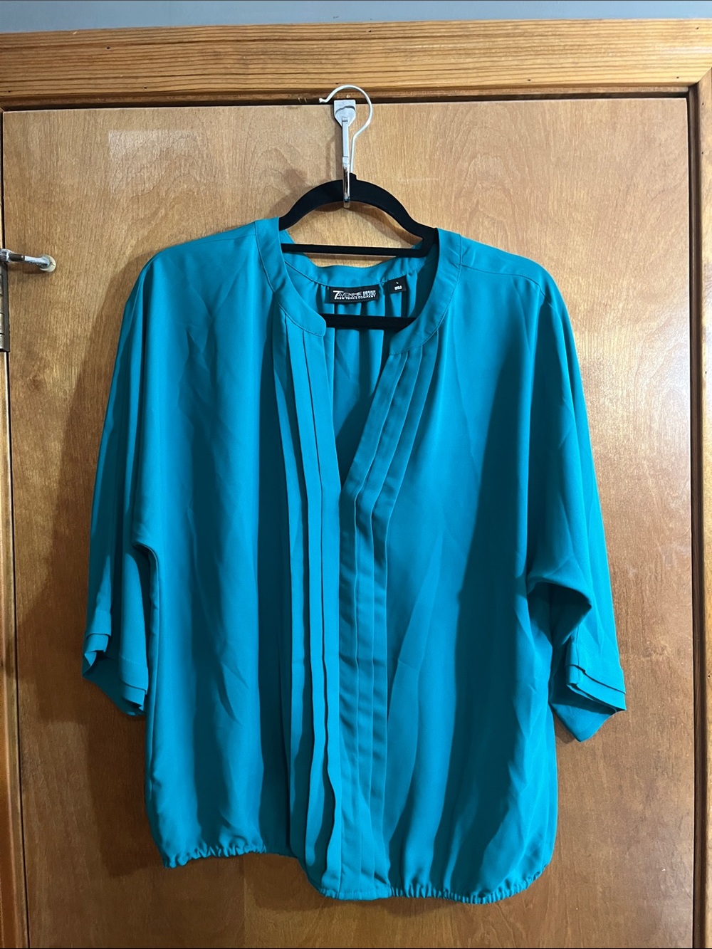 7th Avenue DS Green / Teal Large Pleated Front Women's Blouse - Bundle